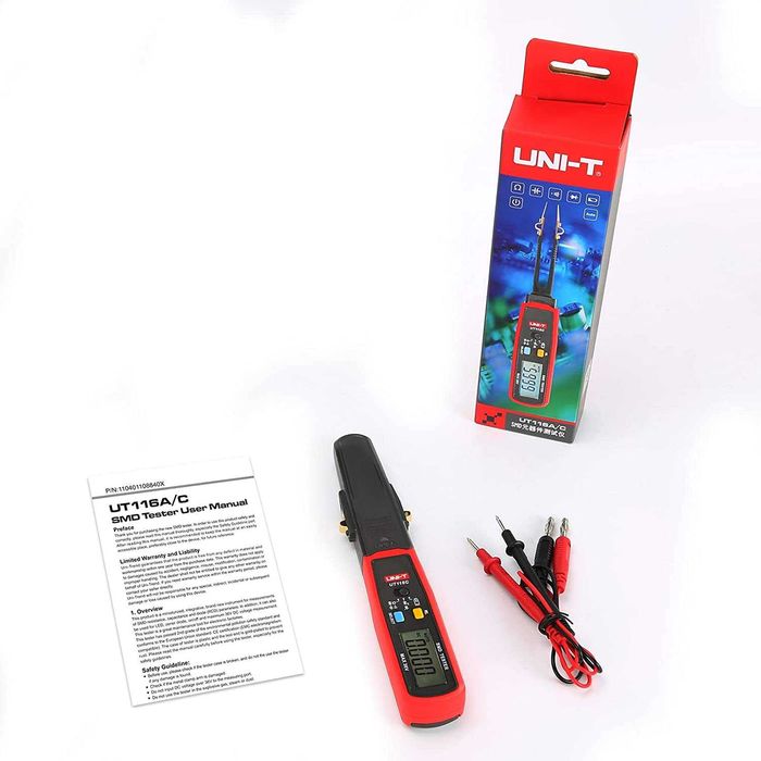 Tester SMD ut116C multimetru tip penseta