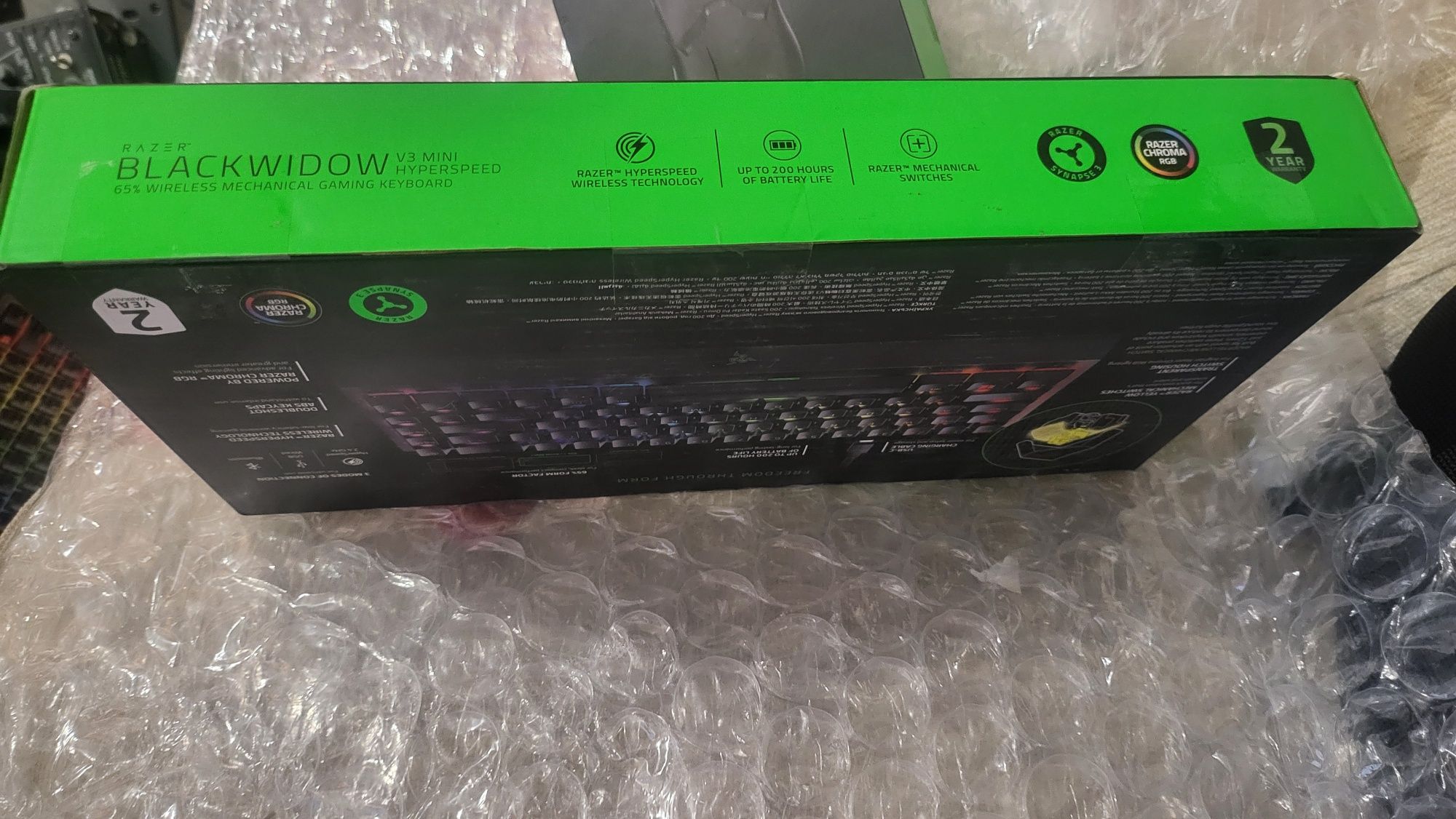 Нова Механична клавиатура Razer - BlackWidow V3 Mini HyperSpeed,Yellow