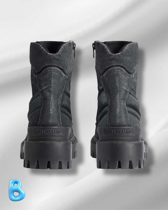 Balenciaga Combat Strike Boots Black