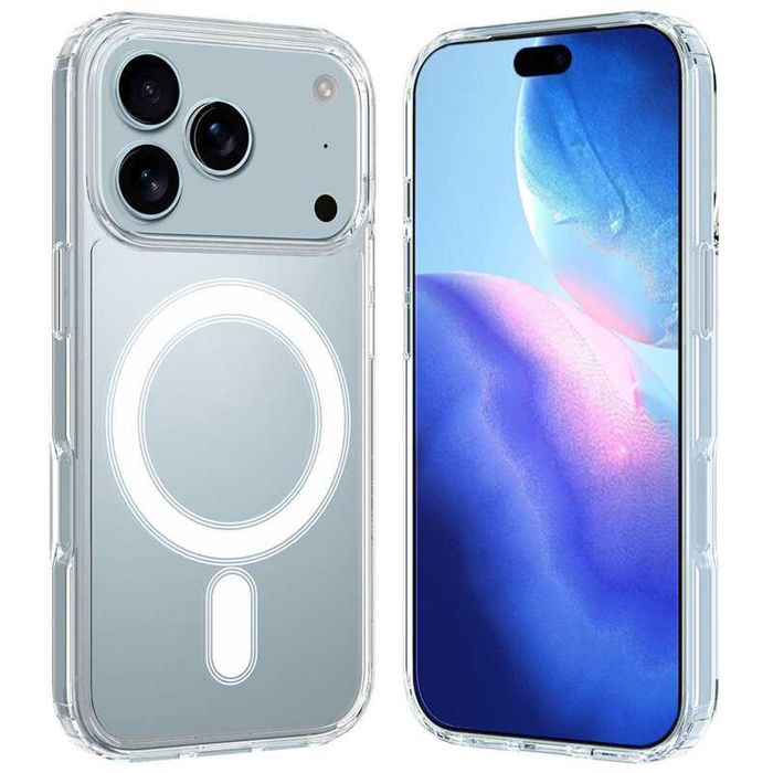 Husa iPhone 17Pro Max  MagSafe Transparenta Luxury