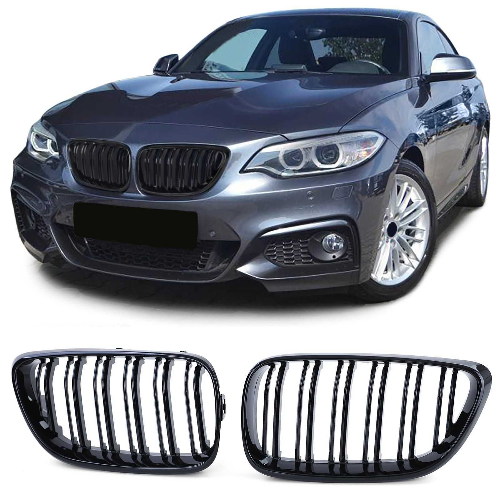 Бъбреци БМВ 2 Ф22 Ф23 Черен Гланц  Двойни М BMW F22 F23 M 2014-2016