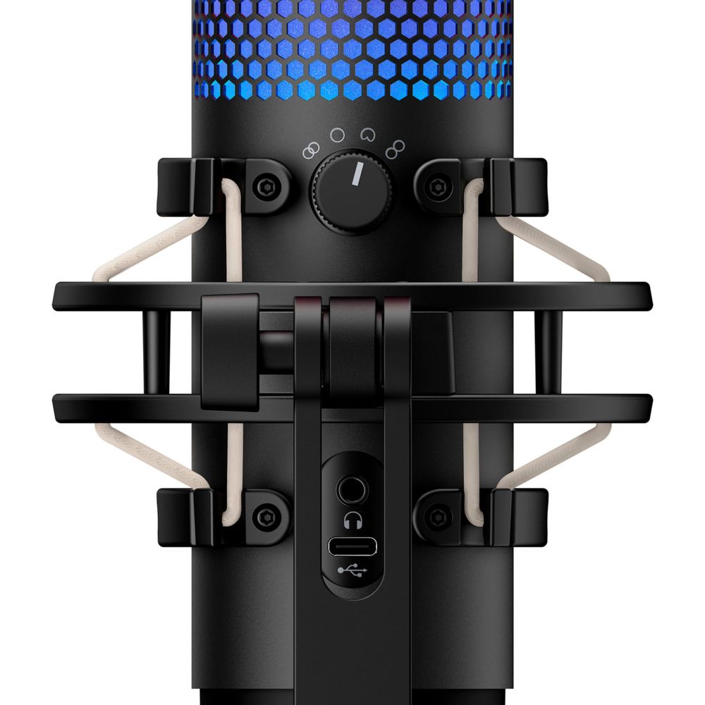 Игровой микрофон HyperX QuadCast S, gaming microphone for stream