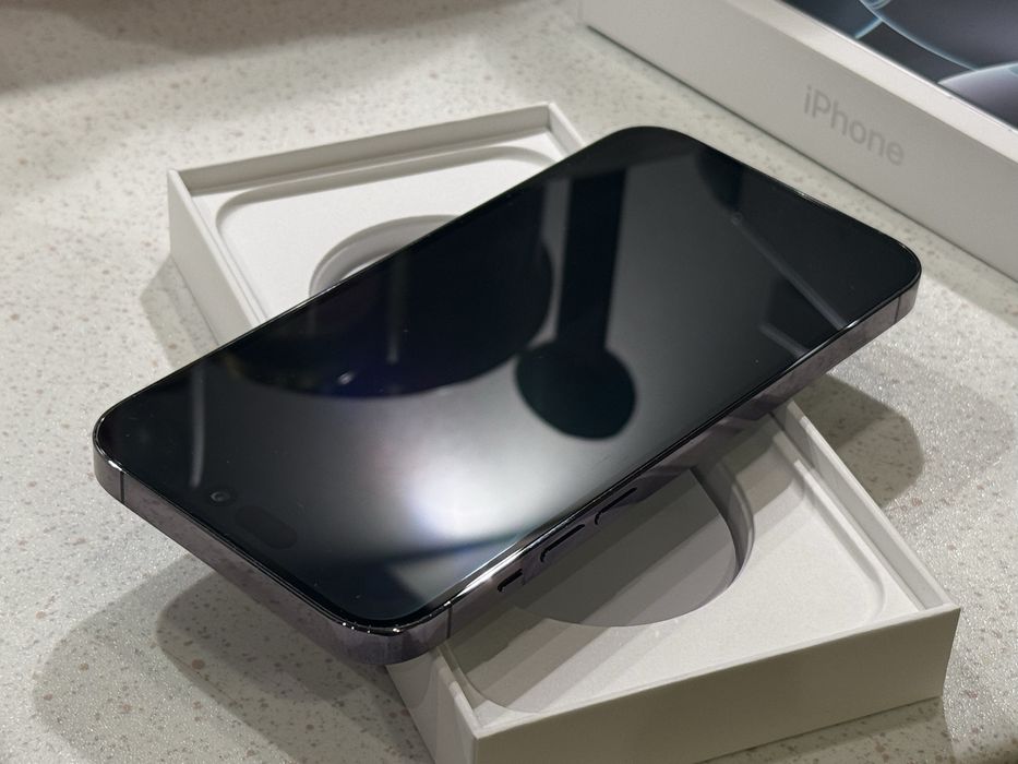 iPhone 14 Pro Max 256GB Deep Purple eSim – Като НОВ, 100% Батерия.