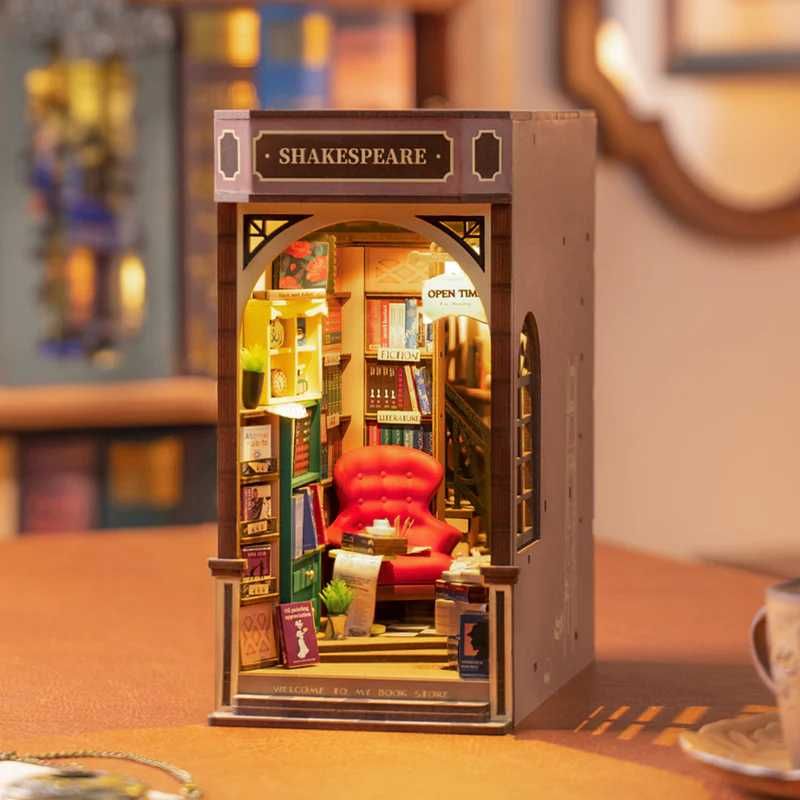 Кътче за книги: Bookstore – DIY комплект, идеален за декор, LED