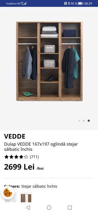 Șifonier jisk în stare foarte bună