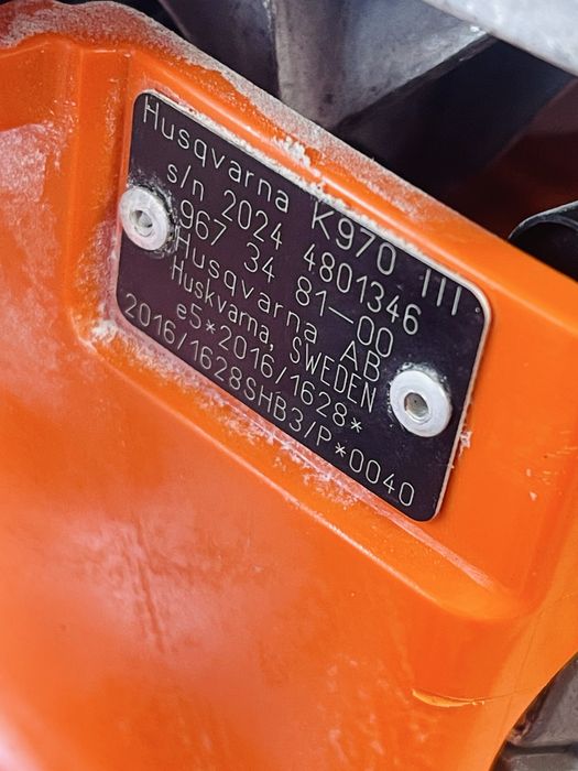 Husqvarna k 970 drujba taiat beton diametru 400