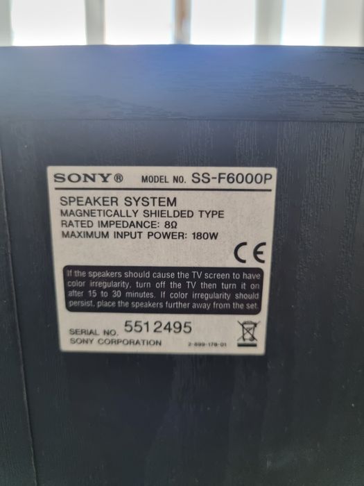 Sony Speakers SS F6