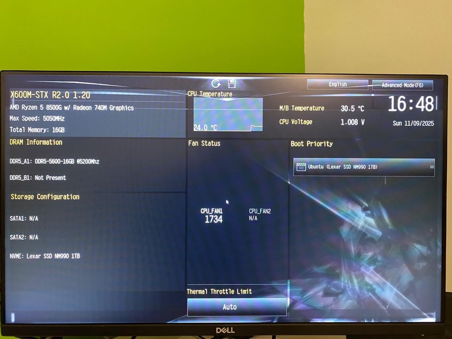 Super Mini Pc , AMD Ryzen 8500, 32 GB Ram Kingston, 1 TB Lexar, AsRock