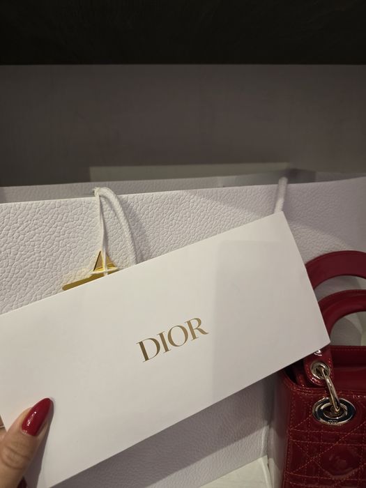 Dior lady bag red