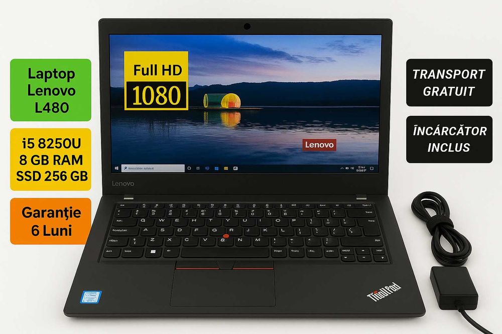 Laptop Lenovo T590 i5-8365U 16 GB RAM SSD 512GB BaterieOK Touchscreen