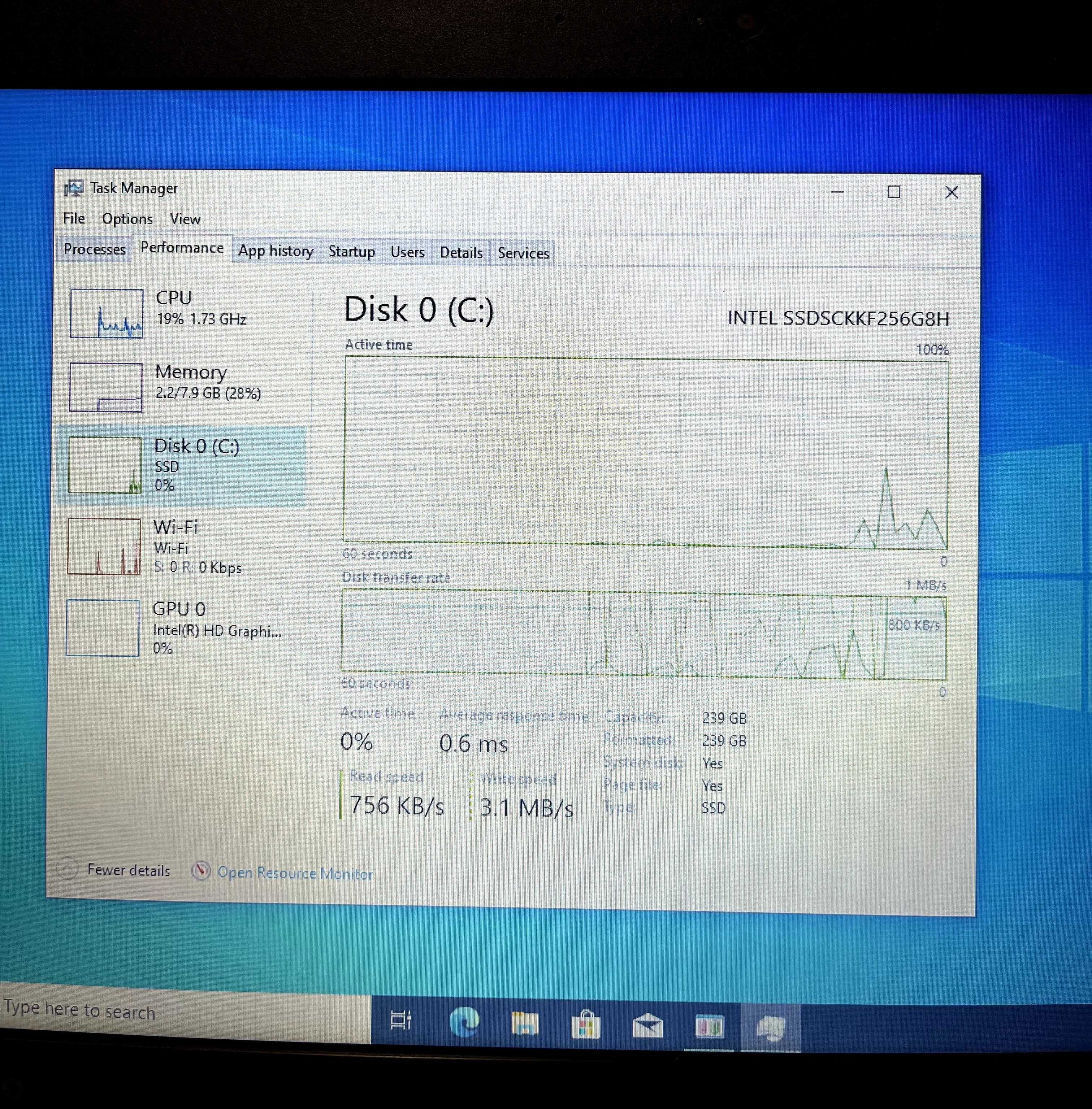 Лаптоп Lenovo ThinkPad 13, Intel Core i3 7100, 8GB ram