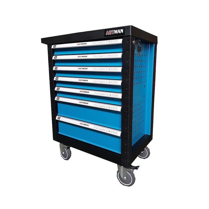 Dulap mobil echipat cu 248 scule cu 6 sertare