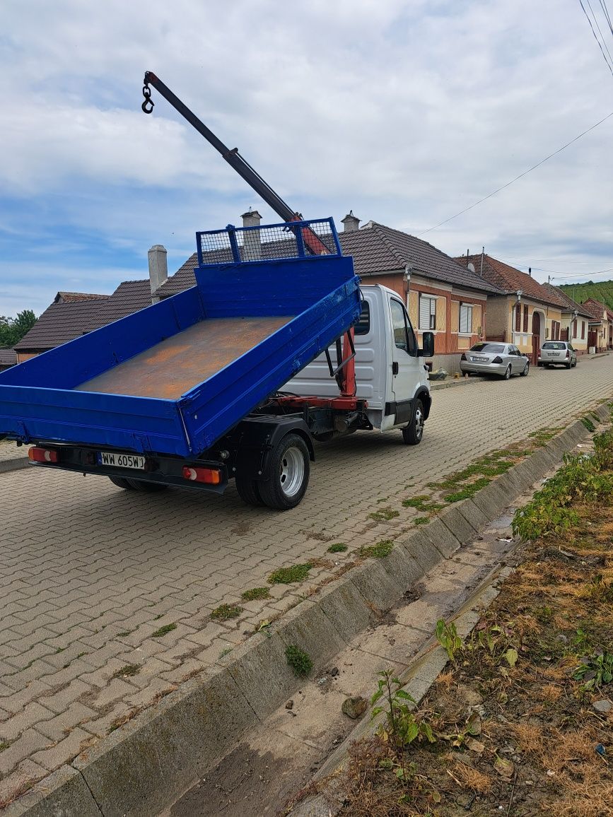 Iveco daily basculabil cu macara