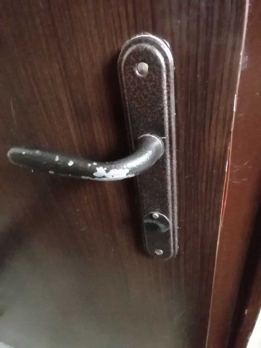Външна метална входна врата с метална каса