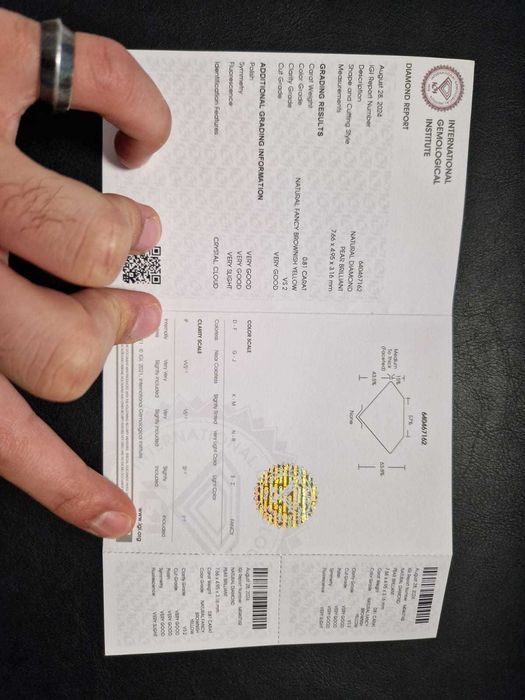 Diamant Certificat IGI 0.80 Ct SIGILAT