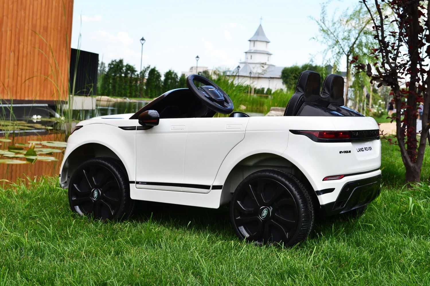 Masinuta electrica copii 1-7 ani Range Rover Evoque 4x4, Roti Moi #Alb