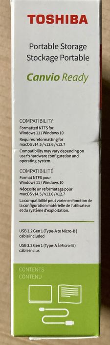HDD Extern Toshiba Canvio Ready 4TB