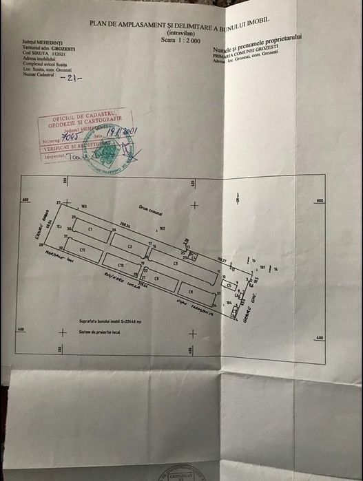 Vand Ferma Avicola-Grozesti Mehedinti-22445 mp teren+8 hale de 1000 mp