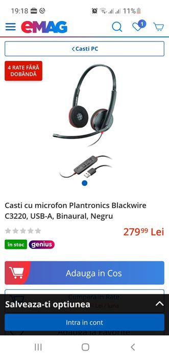 Plantronics Blackwire 3220
