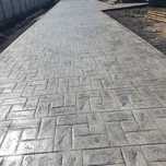 Beton amprentat. 
Pavaj din beton amprentat
-beton B 350 (C20/25)