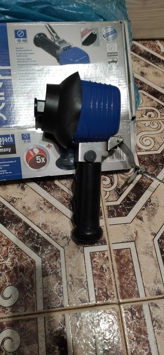 Комплект пневматичен ексцентършлайф с двойно действие 6“ / Scheppach