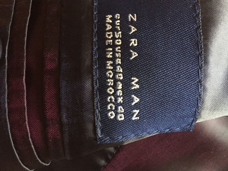 Costum barbatesc Zara mar L 100% lana stare excelenta