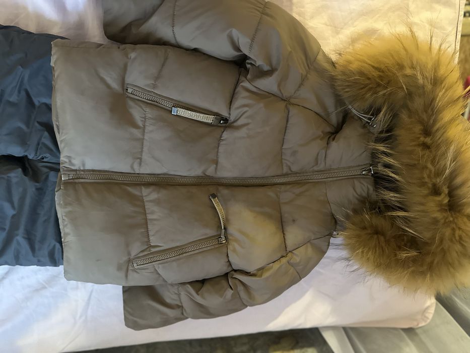 Зимний куртка натуральный мех