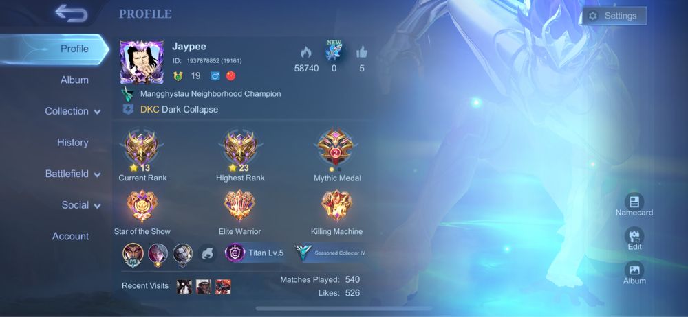 Mobile Legends аккаунт