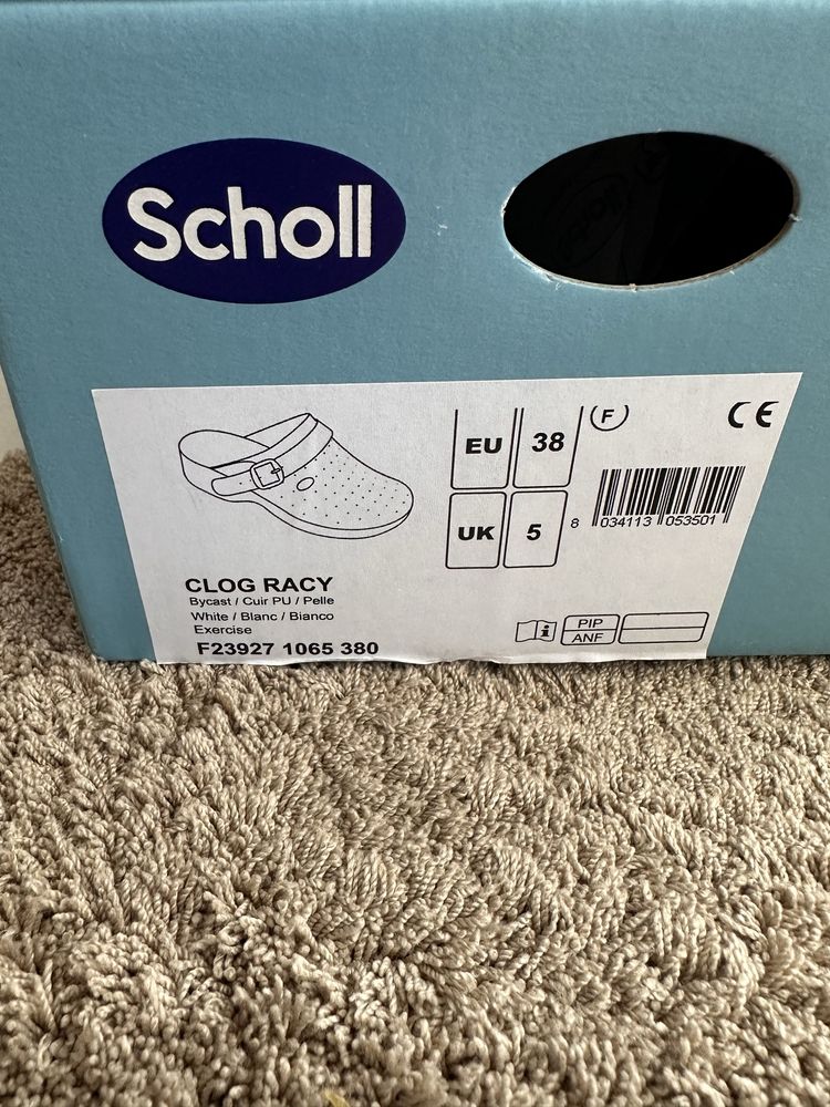 Saboti ortopedici dama Scholl Clog Racy piele cu brant anatomic Noi