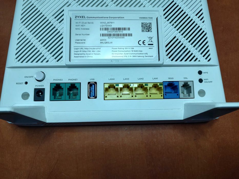 Router internet Zyxel VMG8623-T50B Wireless AC1200 Ethernet