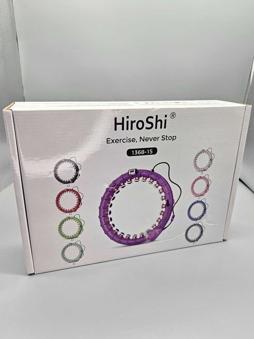 Смарт фитнес обръч HiroShi – 24 сваляеми секции, 360 градуса масаж