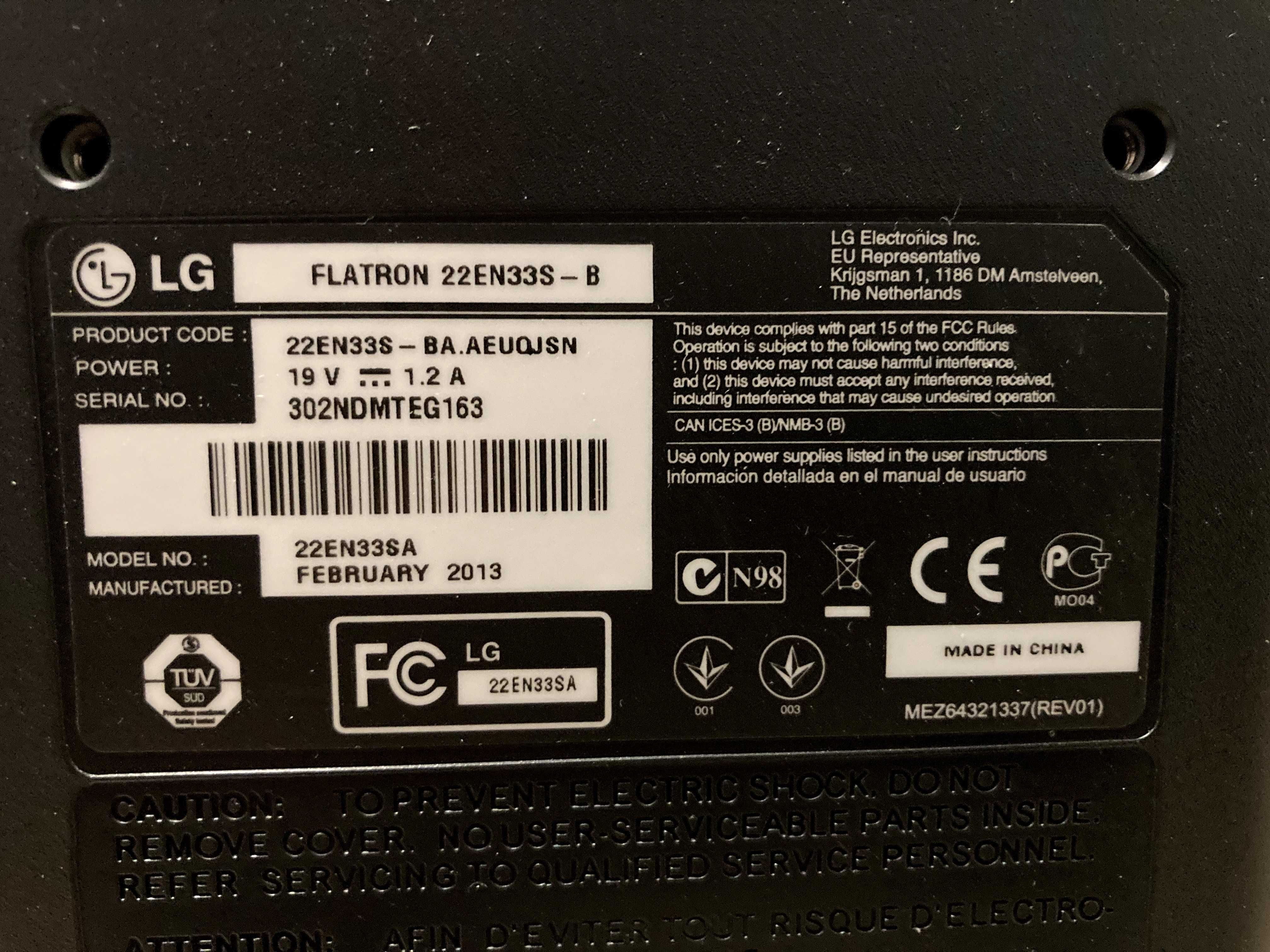 Monitor LG, Philips 22"
