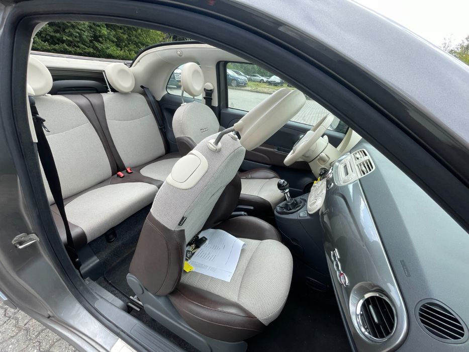 Fiat 500 Cabrio - Decapotabil - 2012 , 1.2 Benzina , Piele , TOP