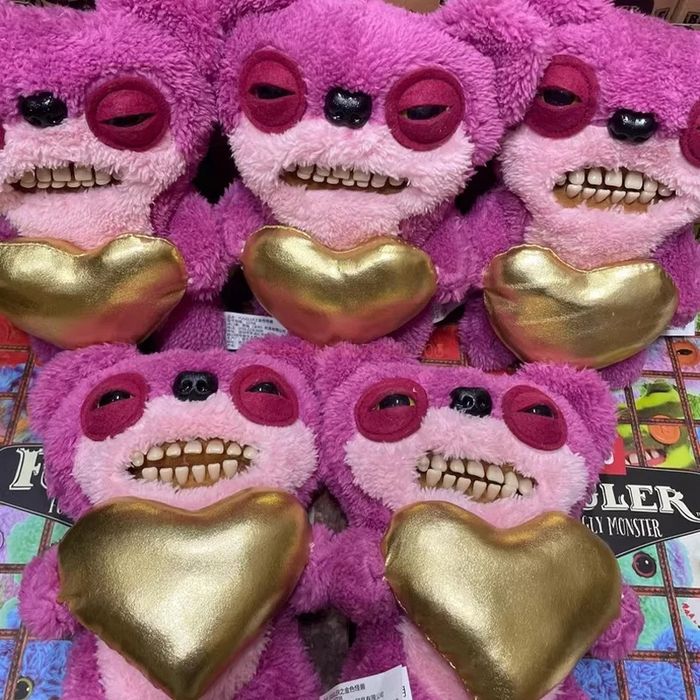 Fuggler Gold Teddy Bear забавно-грозно чудовище Фъглер плюшен