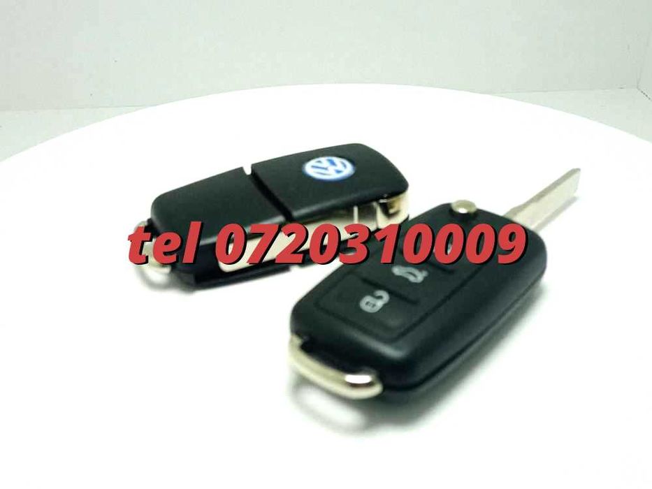 Carcasa Cheie Briceag Volkswagen Seat Skoda 3 Butoane