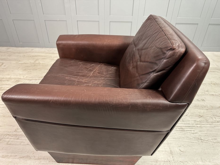 Винтидж, кожен фотьойл на Georg Thams от 60-те Д1053