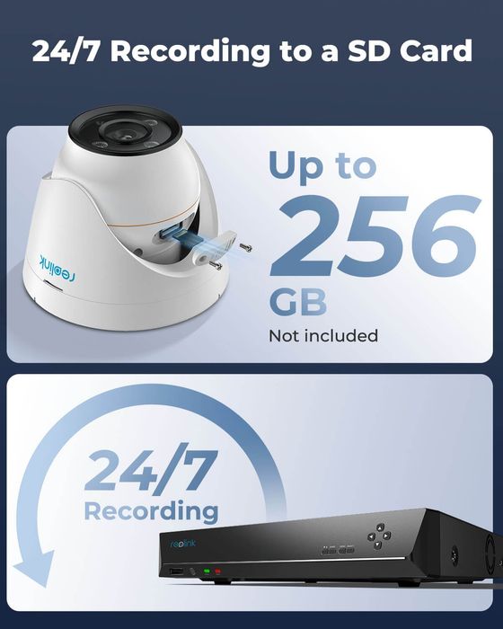 Camera de supraveghere PoE, Reolink RLC 1224A, rezolutie 12MP