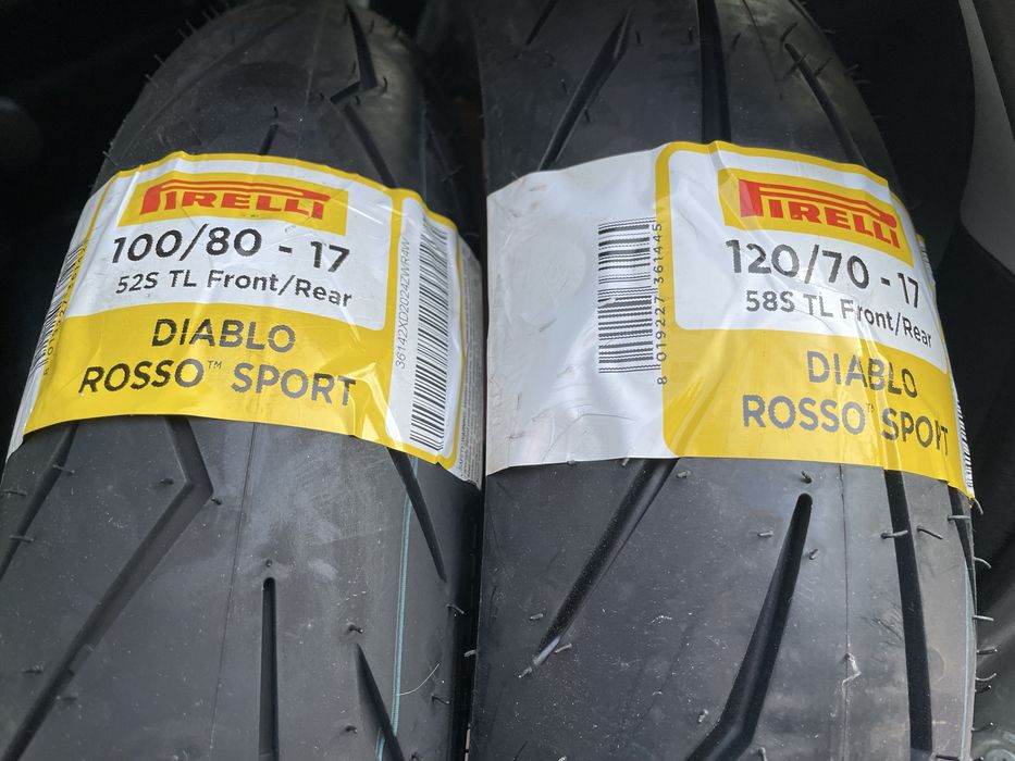 Anvelopa moto 100/80 R17 Pirelli Diablo Rosso Sport, noua 2024