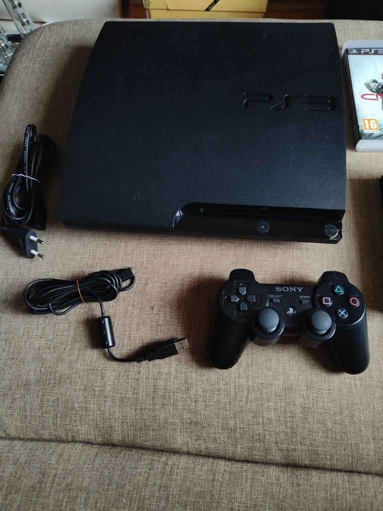 Consola Slim Ps3 PlayStation 3 Sony 160Gb+3 jocuri