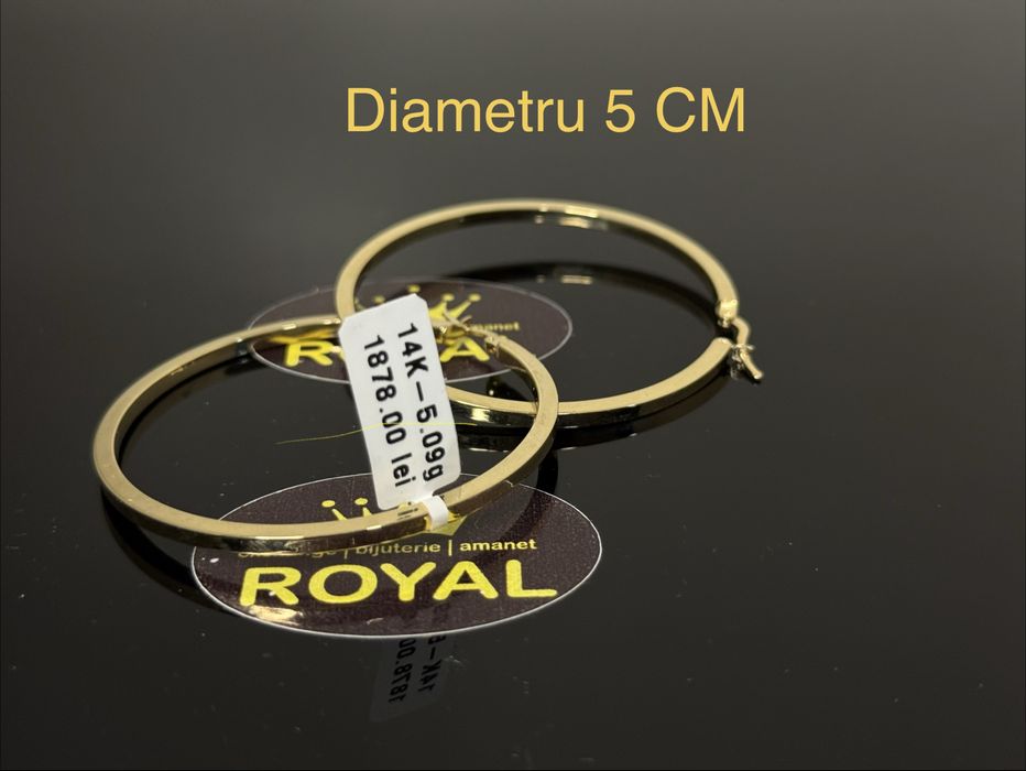 Bijuteria ROYAL : Cercei AUR 14K / 5.09 GR