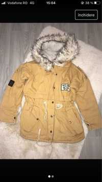 Geaca parka mustar