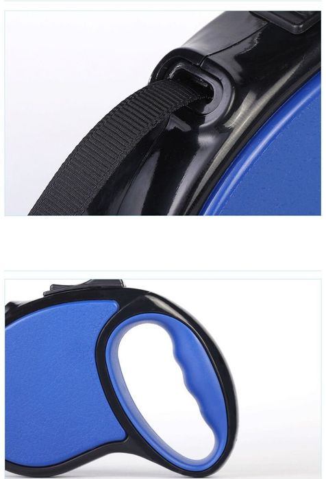 Lesă pentru căței, retractabilă, cu închidere automată