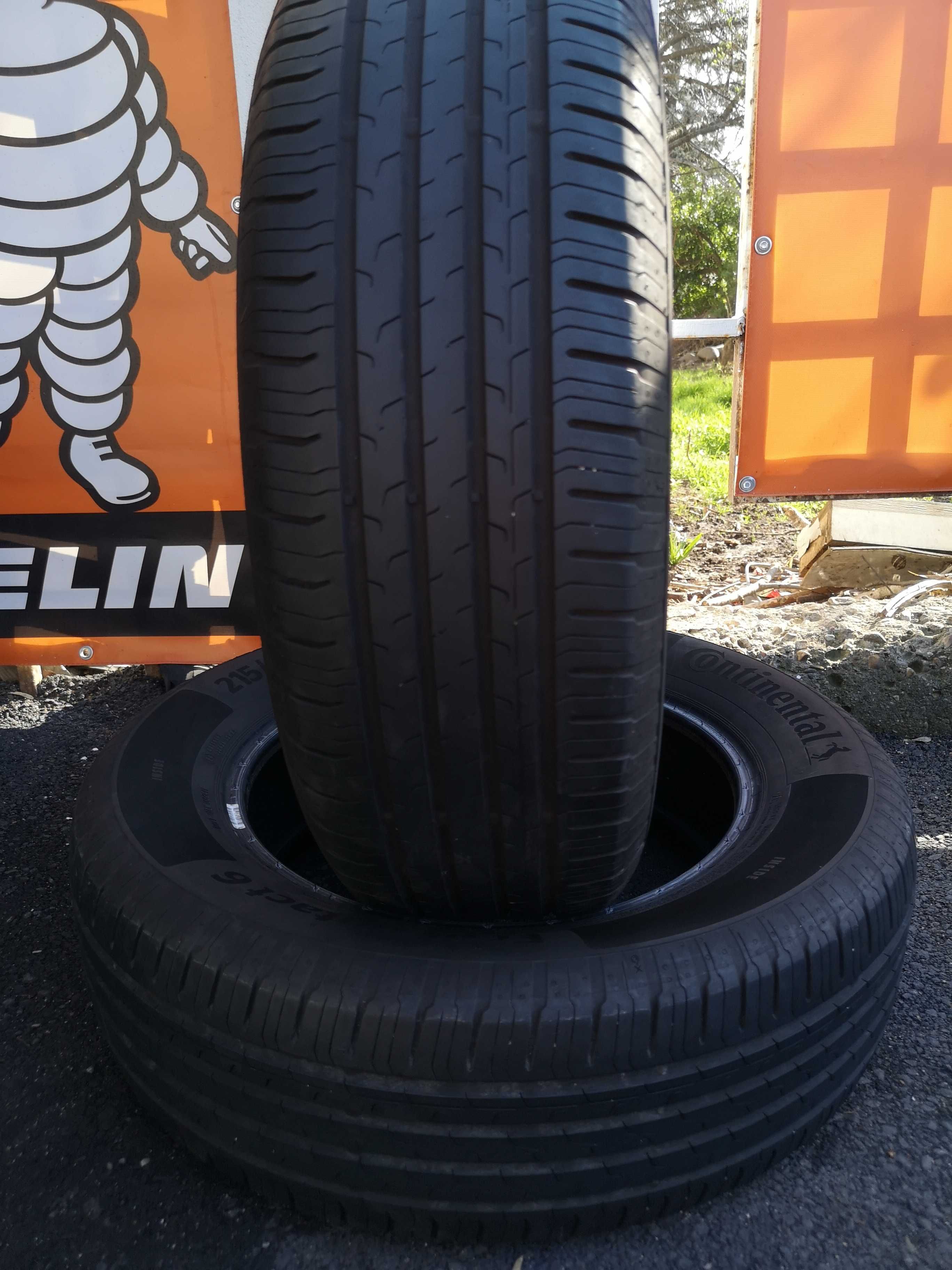 2бр 215/65/17 CONTINENTAL 6,5мм грайфер дот:21г +++