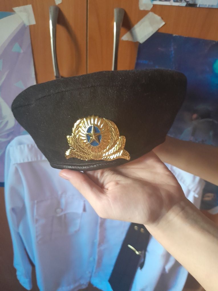 Беретка на НВП чёрного цвета