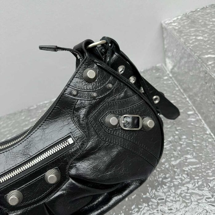 Geanta Balenciaga Le Cagole negru 33cm, Premium