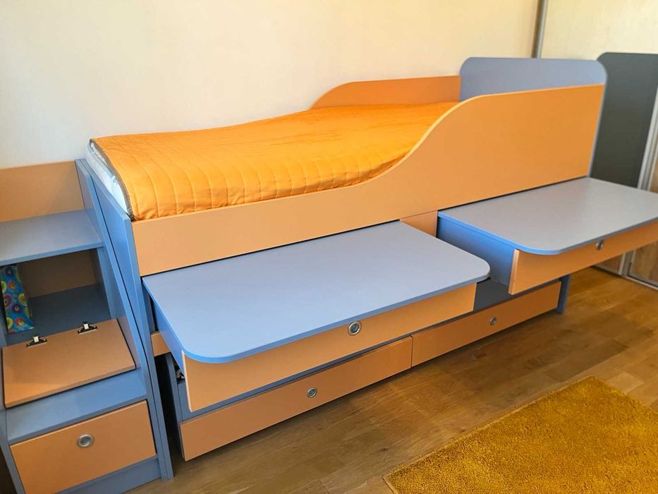 Детско двуетажно разтегателно легло СТЕМАР