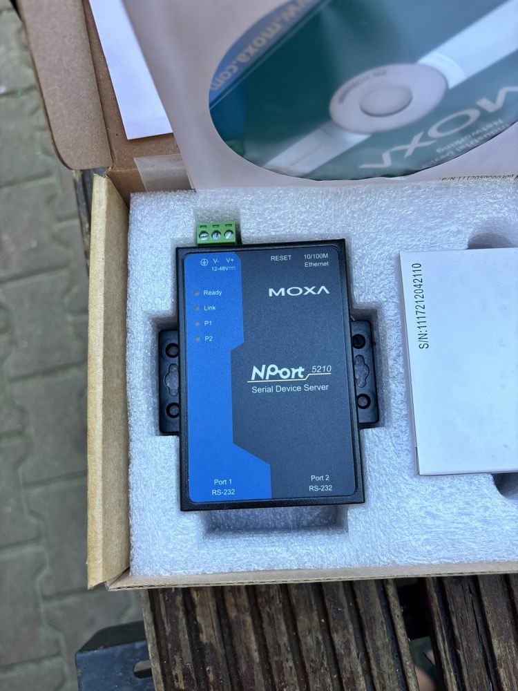 Moxa Nport 5210/EU v2.0, convertor serial ethernet 2 porturi RS 232