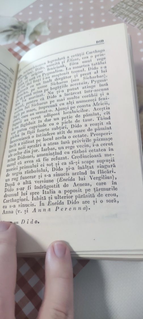 Mic Dictionar Mitologic Greco - Roman, Anca Balaci, an 1969,stare buna