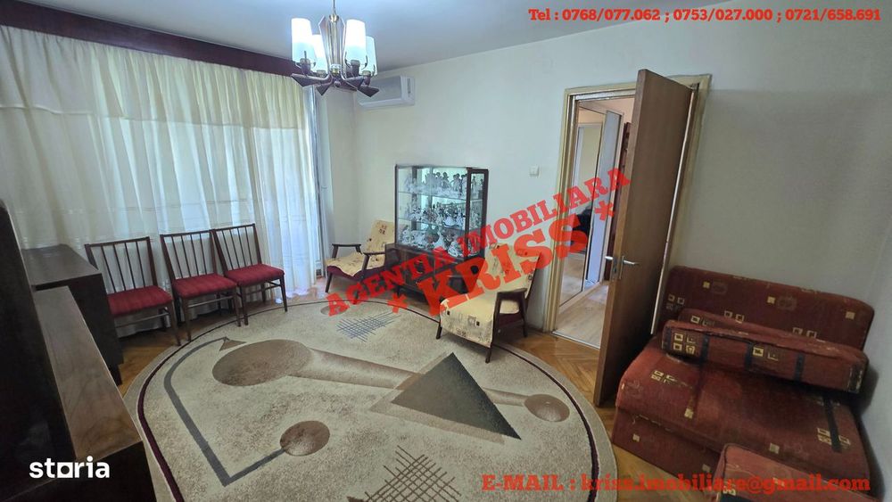 Apartament 3 Camere NEGRU VODĂ Confort 1 Semidecomandat Liber Centrală