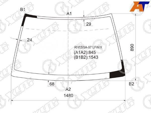 Стекло лобовое Nissan Rnessa. XYG. Новое. Автомагазин 099